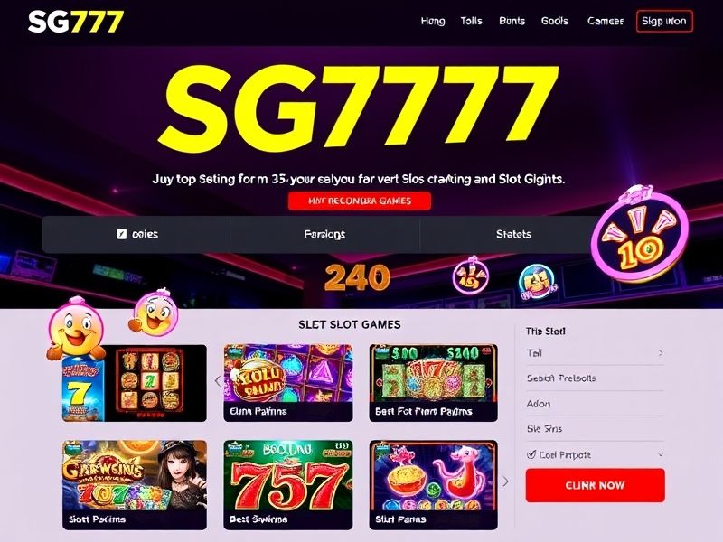 Welcome to sg777 login.com – your gateway to a premier online casino experience with slots, live dealers, and exclusive bonuses. Play real money games securely and enjoy 24/7 accessibility.
